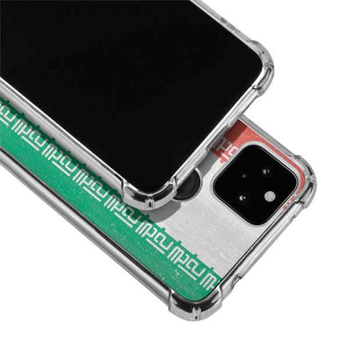 Iran Flag Distressed Google Pixel 5a 5G Clear Case